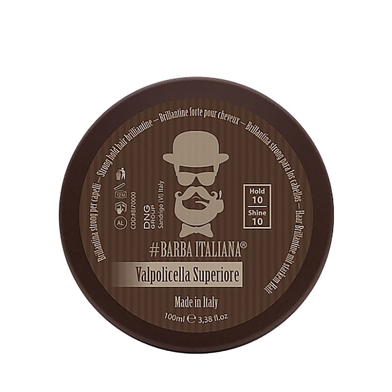 Вакса за блясък с екстремно силна фиксация Barba Italiana Valpolicella Brillance Gel 100ml