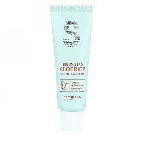 Слънцезащитен крем Be The Skin Sebum Zero Aloerice Vegan Sun Cream SPF 50 50ml