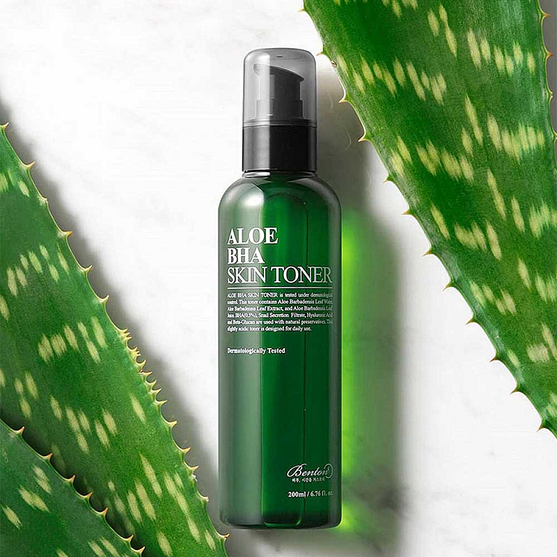 Тонер за лице с алое и салицилова киселина Benton Aloe Bha Skin Toner 200ml 