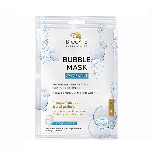 Почистваща кислородна маска за лице с плодови киселини BIOCYTE Bubble Mask 20g