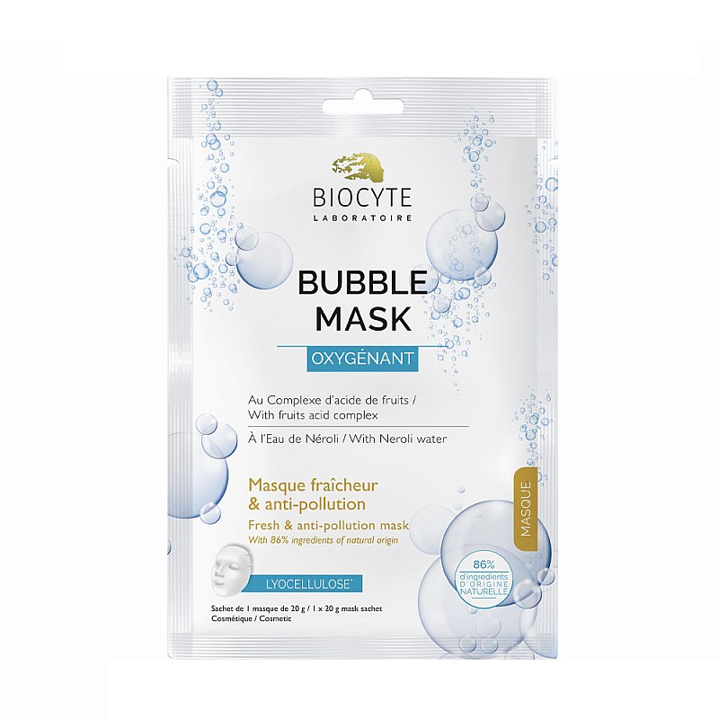 Почистваща кислородна маска за лице с плодови киселини BIOCYTE Bubble Mask 20g
