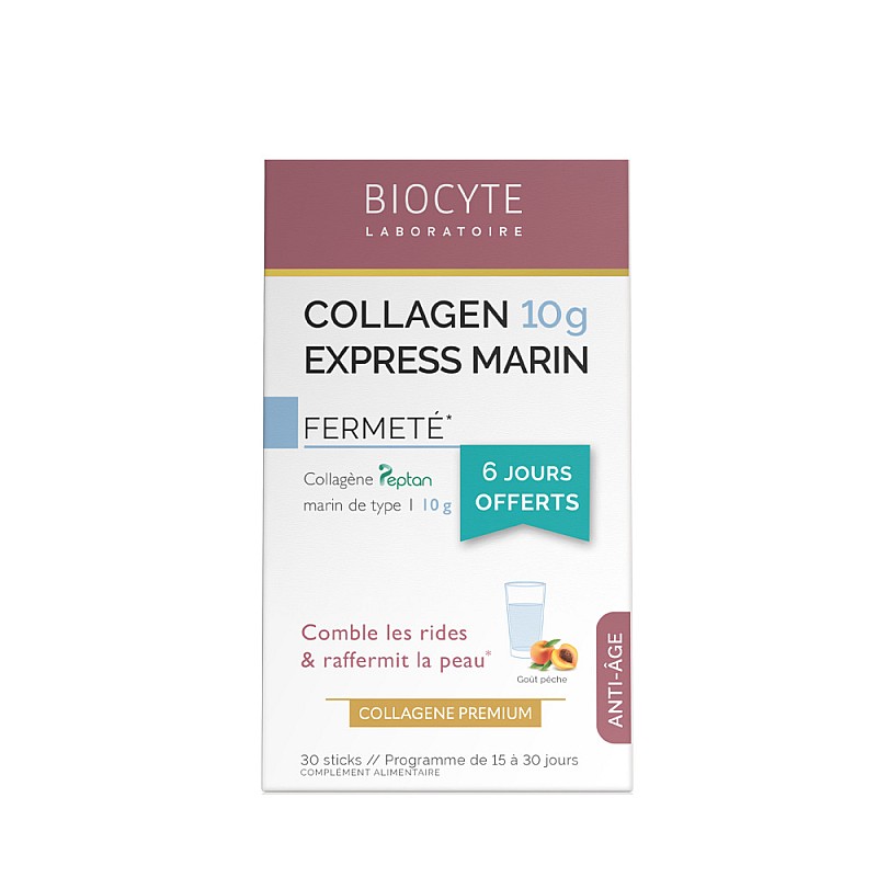 Морски колаген PEPTAN® за стегната и гладка кожа BIOCYTE Collagen Express Marin 30 сашета