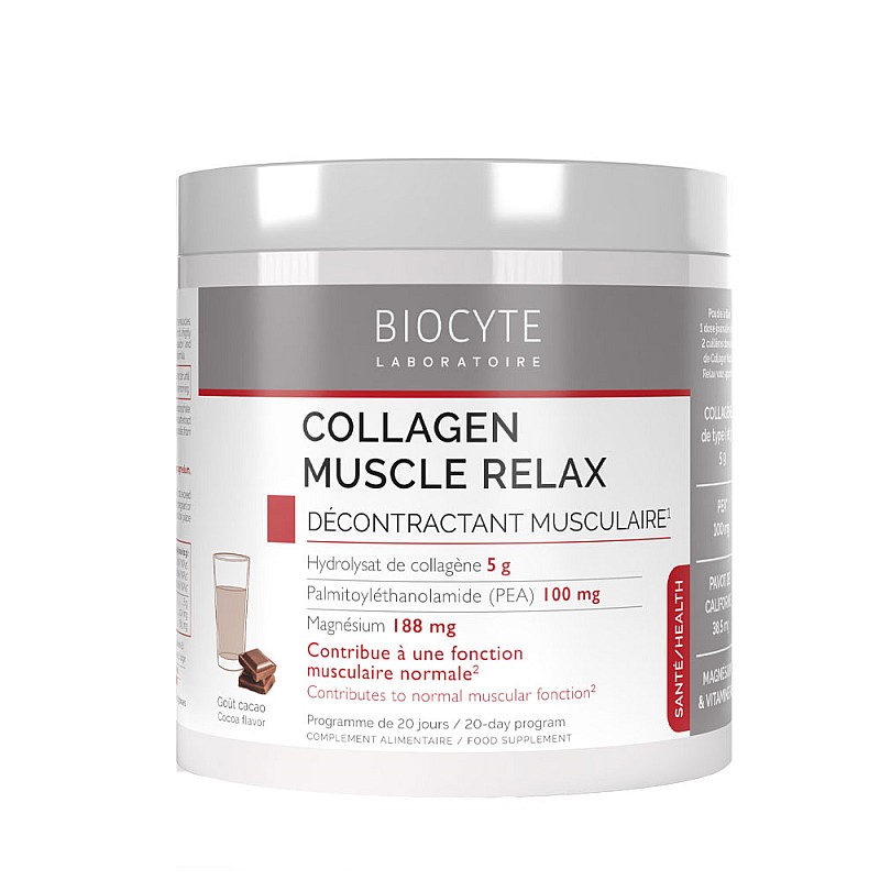 Колаген с магнезий за нормална мускулна функция BIOCYTE Collagen Muscle Relax 220gr