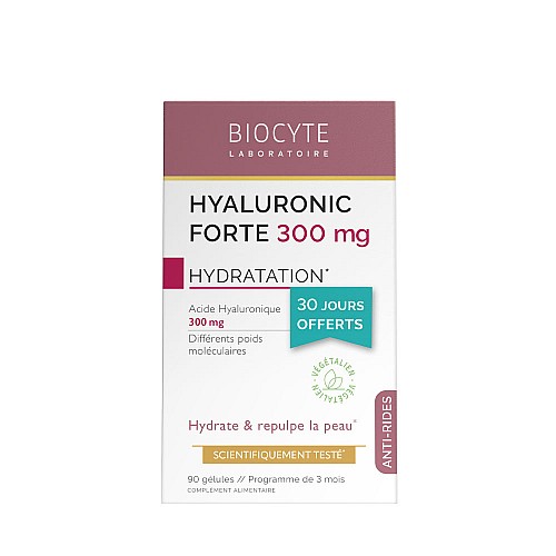 Хиалуронова киселина за гладка и плътна кожа BIOCYTE Hyaluronic Forte 90бр