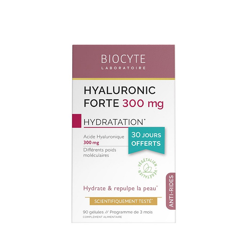 Хиалуронова киселина за гладка и плътна кожа BIOCYTE Hyaluronic Forte 90бр