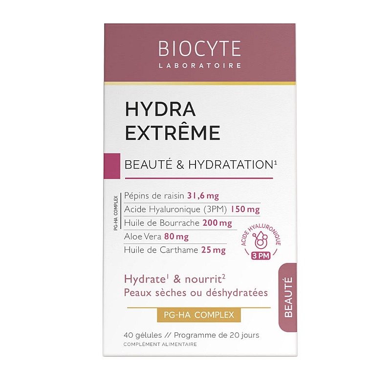 Комплекс за суха и дехидратирана кожа BIOCYTE Hydra Extrême с хиалуронова киселина 40бр