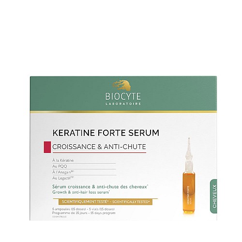 Серум ампули против косопад с ANAGAIN™ BIOCYTE Keratin Forte Serum 5x9ml