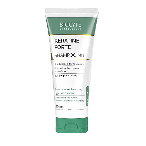 Шампоан с кератин и хиалуронова киселина за силна и здрава коса BIOCYTE Keratin Forte Shampoo 200ml