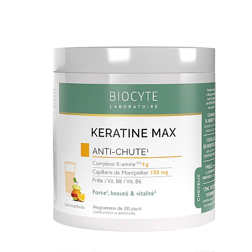 Хранителна добавка против косопад за здрава и силна коса с K-AMINE™ и колаген BIOCYTE Keratin Max 240g