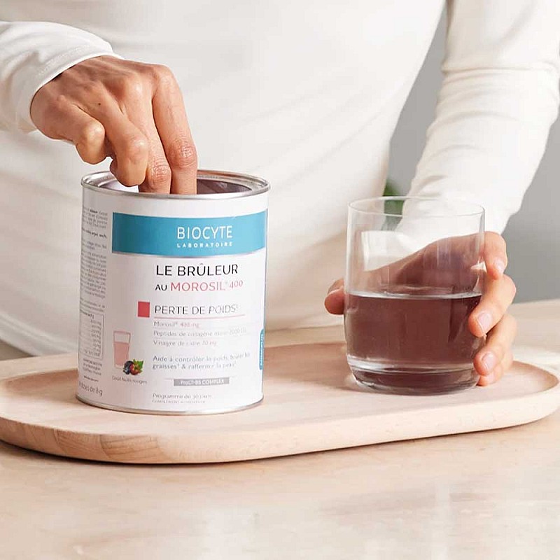 Контрол на теглото с Morosil®, колаген и L-карнитин BIOCYTE Le Bruleur Morosil 240g