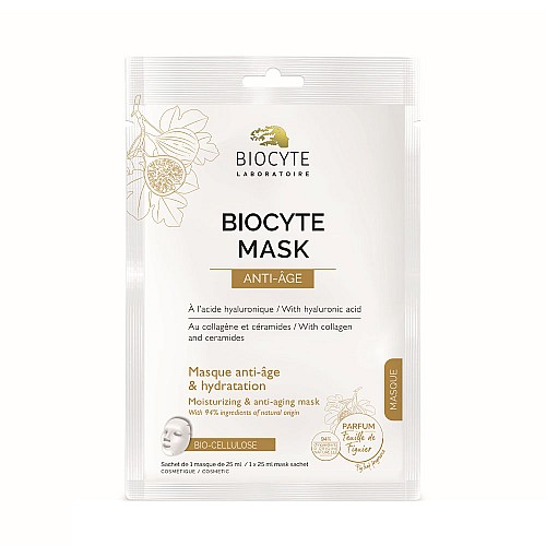Хидратираща анти-ейдж биоцелулозна маска за лице BIOCYTE Mask Anti-Age 25ml