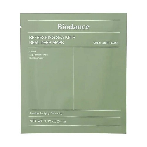 Освежаваща маска с водорасли Biodance Refreshing Sea Kelp Real Deep Mask 1pcs