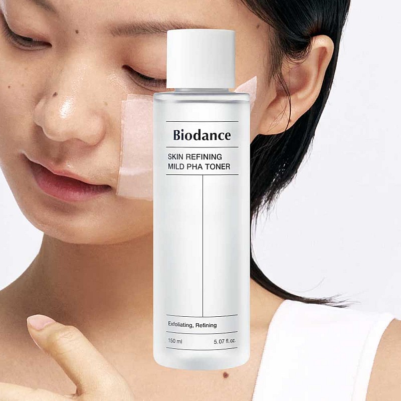 Ексфолиращ нежен тонер с пробиотици Biodance Skin Refining Mild PHA Toner 150ml