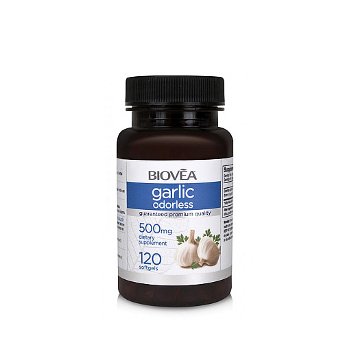 Понижава холестерола Biovea Garlic 500mg