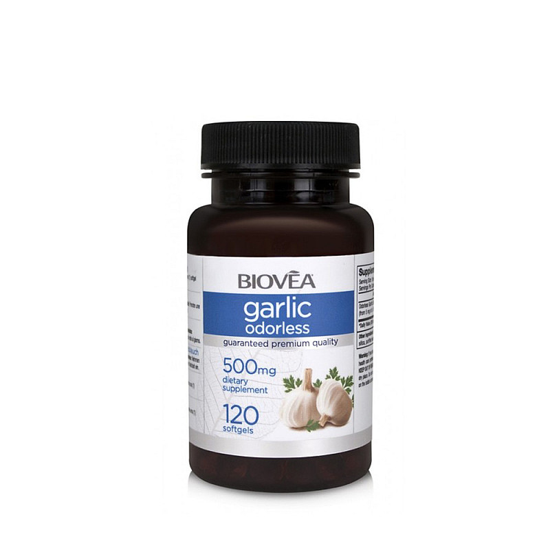 Понижава холестерола Biovea Garlic 500mg