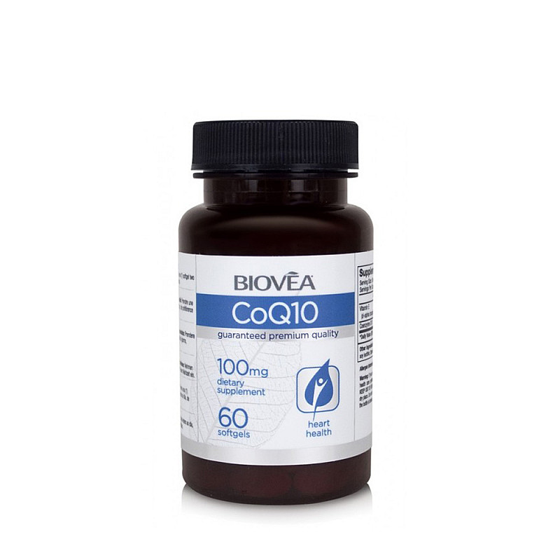 Катализатор на обмяната на веществата Biovea Coenzyme Q10 60 капсули