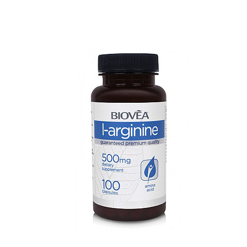 Ограничава мазнините Biovea L-Arginine 100 капсули