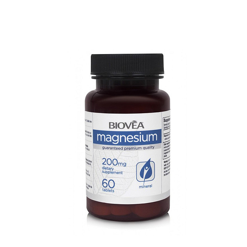 Подпомага мускулните функции Biovea Magnesium 200mg