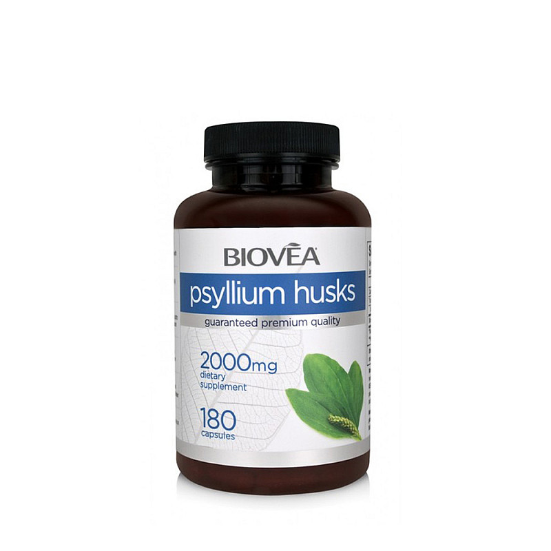 Фибри от семена на бял живовляк Biovea Psyllium Husks 2000mg