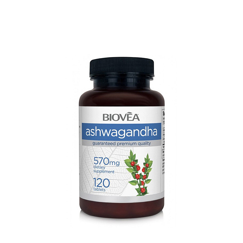 Анти стрес Biovea Ashwagandha 120 таблетки