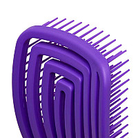 Четка за коса ергономична O-327 лилаво Flexible Brush Purple