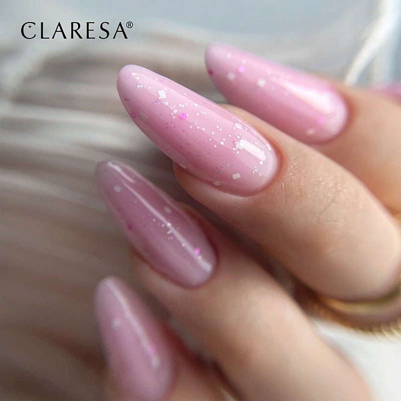 Топ лак с частици без лепкав слой CLARESA Top Candy Rainbow No Wipe 5g