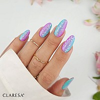Топ лак с частици без лепкав слой CLARESA Top Candy Rainbow No Wipe 5g