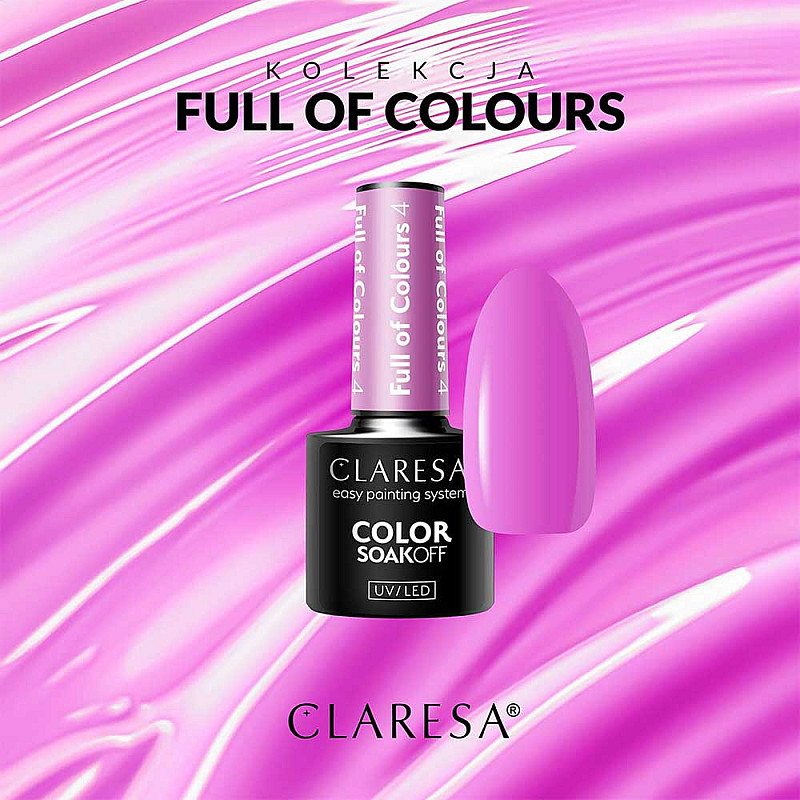 Гел лак CLARESA 4 Full of Colours 5g