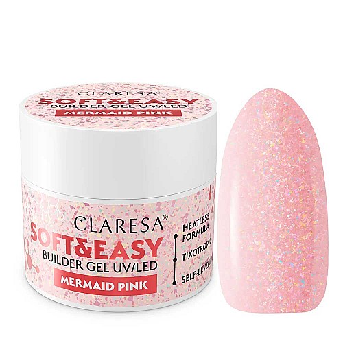 Изграждащ гел Claresa Soft and Easy Mermaid Pink 12g