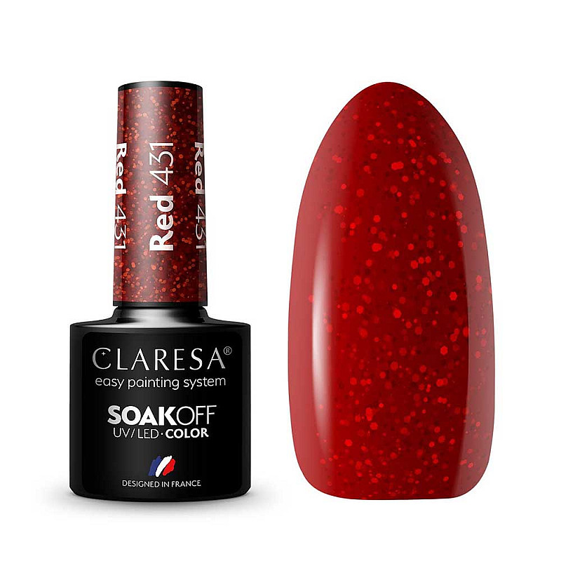 Гел лак CLARESA 431 Red 5g