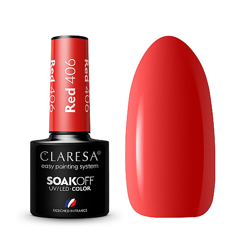 Гел лак CLARESA 406 Red 5g