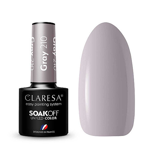 Гел лак CLARESA 210 Gray 5g