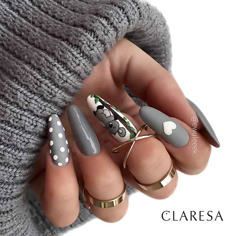 Гел лак CLARESA 206 Gray 5g