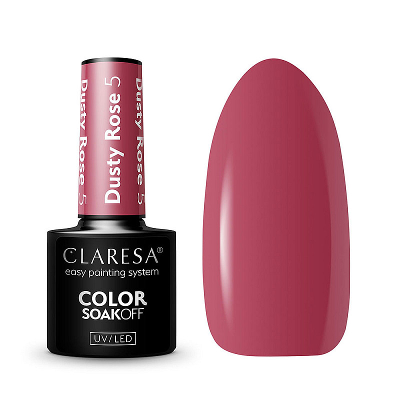 Гел лак CLARESA 5 Dusty Rose 5g