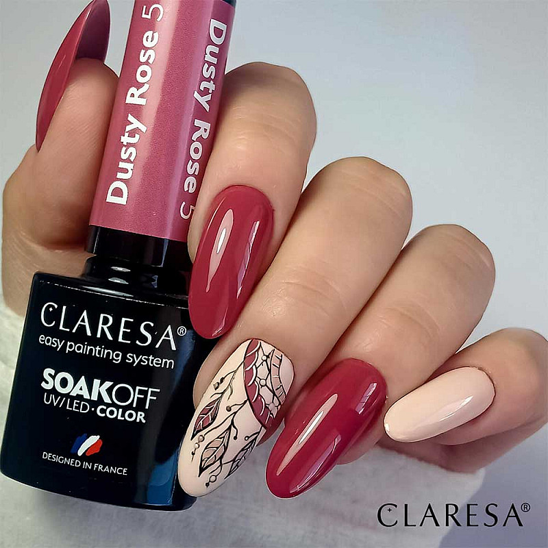 Гел лак CLARESA 5 Dusty Rose 5g