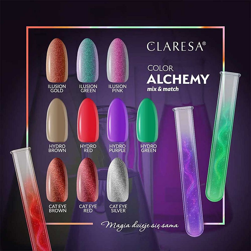 Гел лак илюзия златен CLARESA Alchemy Ilusion Gold 5g