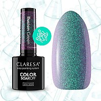 Гел лак илюзия зелено CLARESA Alchemy Ilusion Green 5g