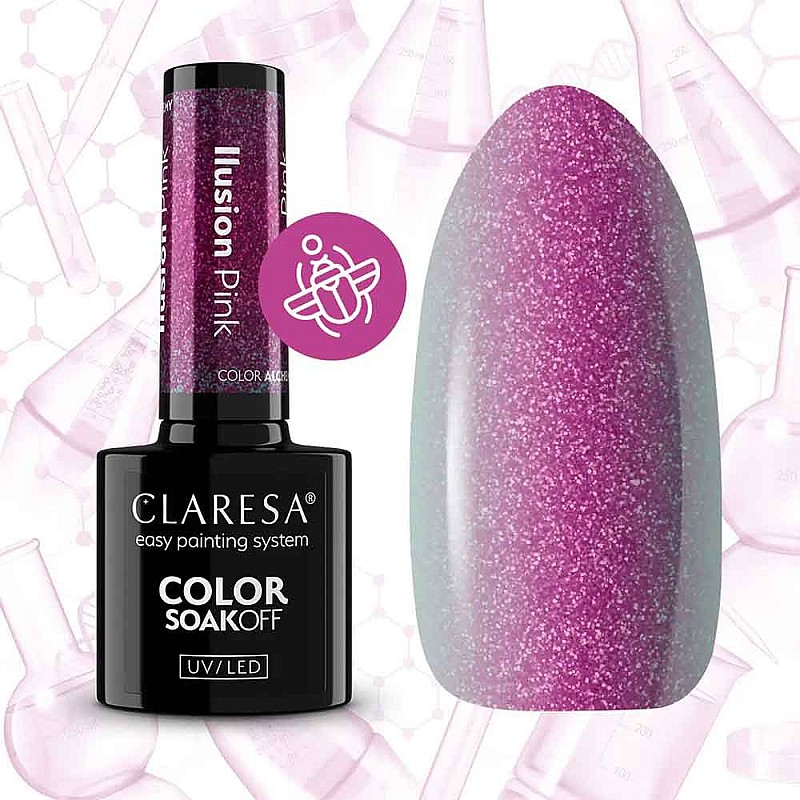 Гел лак илюзия розов CLARESA Alchemy Ilusion Pink 5g