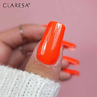 Гел лак неон оранжево Claresa 2 Funky Disco Orange Pop 5g   