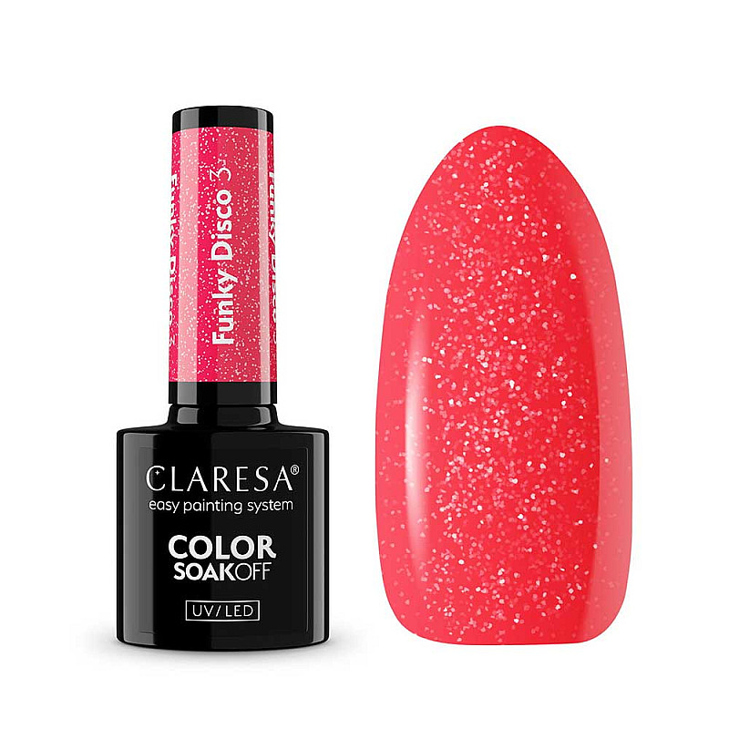 Гел лак коралов Claresa 3 Funky Disco Coral Twist 5g   