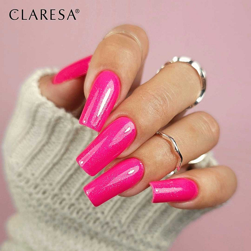 Гел лак розово Claresa 4 Funky Disco Pink Fever 5g   