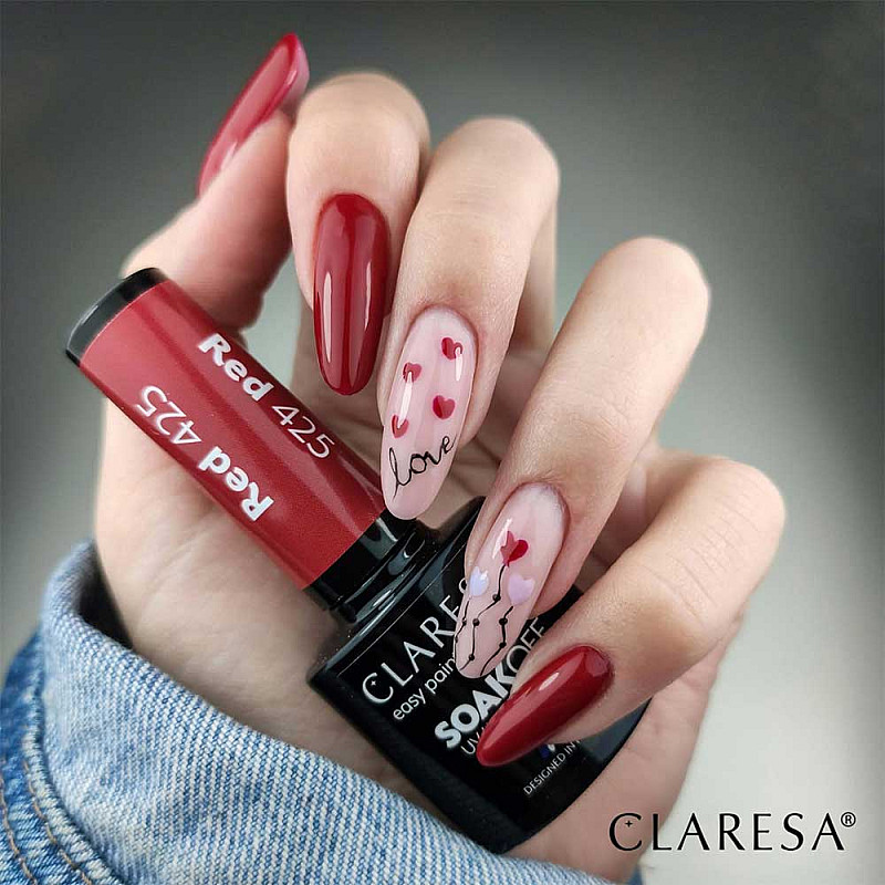 Гел лак CLARESA 425 Red 5g