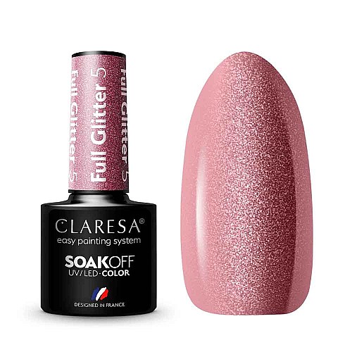 Гел лак CLARESA 5 Full Glitter 5g