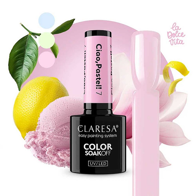 Гел лак CLARESA 7 Ciao Pastel 5g