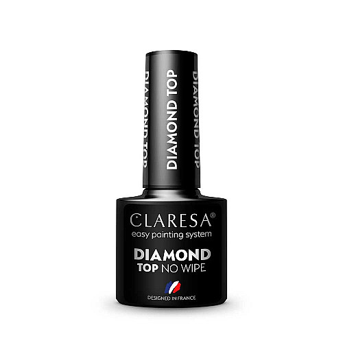 Топ гел лак без лепкав слой CLARESA DIAMOND 5g