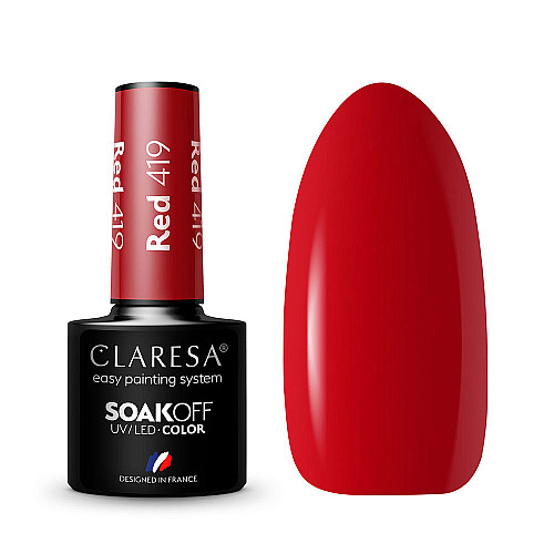 Гел лак CLARESA 419 Red 5g