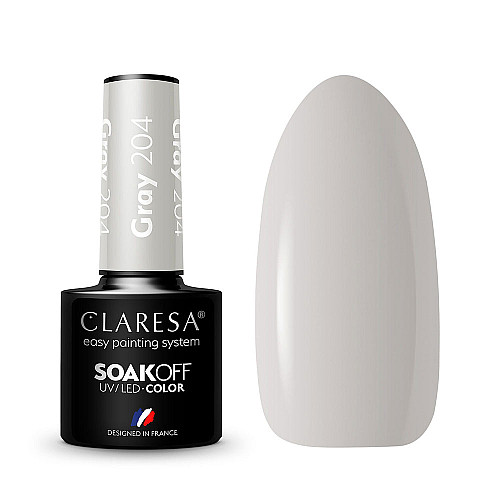 Гел лак CLARESA 204 Gray 5g