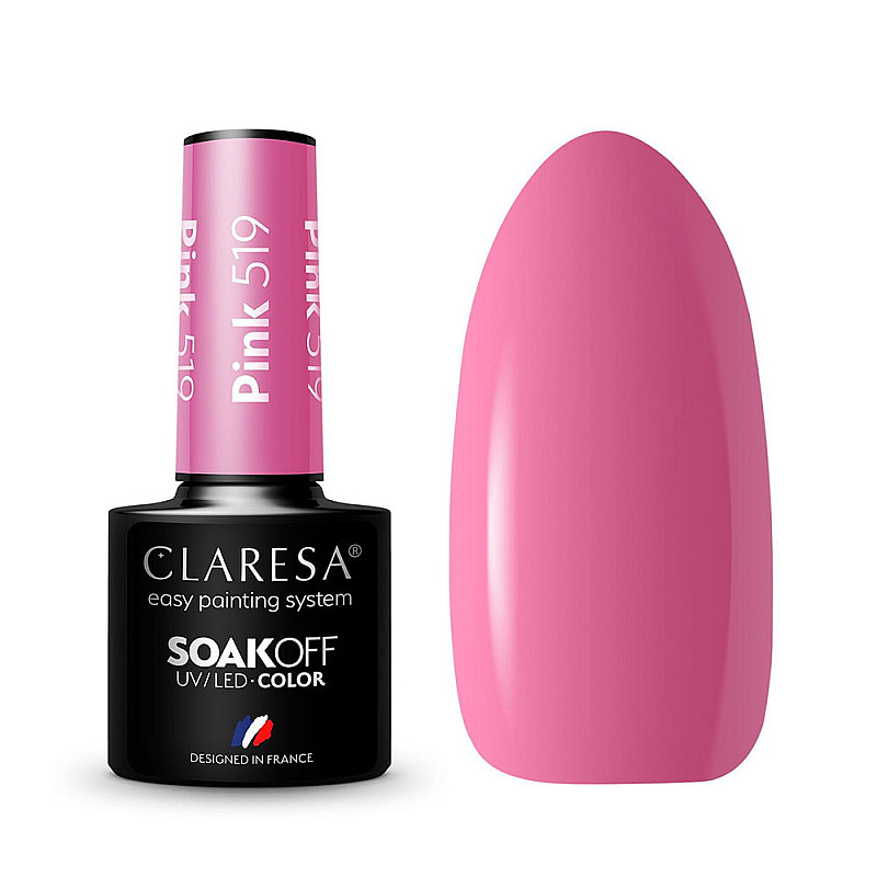 Гел лак CLARESA 519 Pink 5g