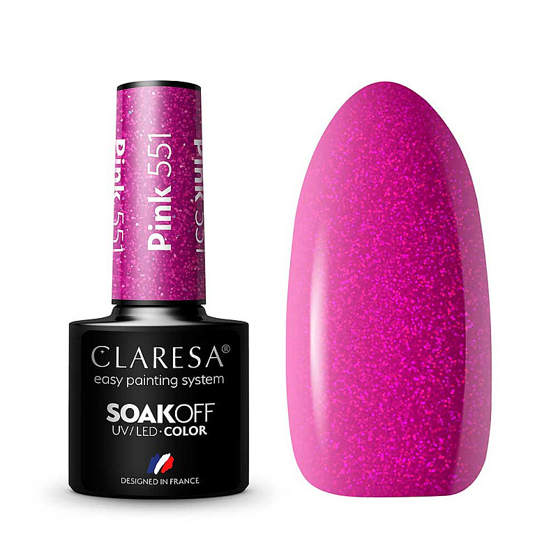 Гел лак CLARESA 551 Pink 5g