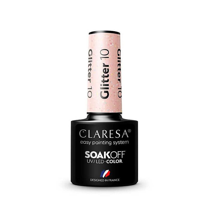 Гел лак CLARESA 10 Glitter 5g